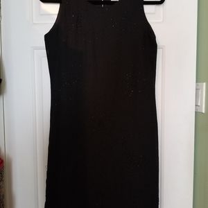 S Black beaded chiffon dress: South Beach Fashions